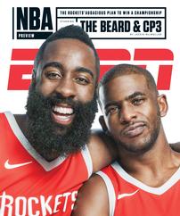 Autographed James Harden and Chris Paul ESPN Magazine Cover! 202//242